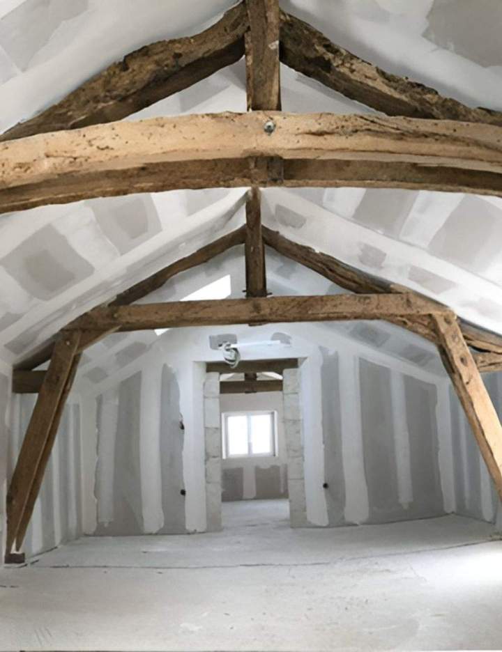 Travaux d'aménagement des combles